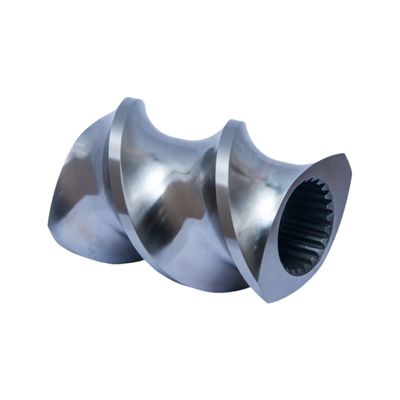 Αγορά Ανθρακωπική επιφάνεια Δίδυμη βίδα Extruder Υψηλή σκληρότητα Διπλή πτήση μεταφοράς βίδα στοιχείο online manufacture